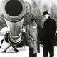 Gerald Bull with one of his many long range gun projects, Montreal, 1965.